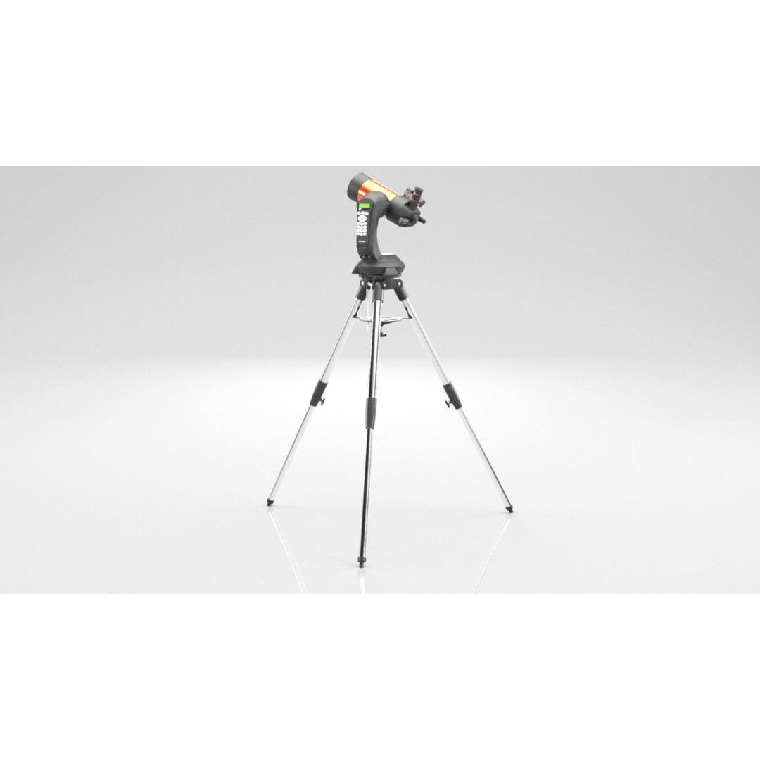 Celestron NexStar 4SE Telescope 3D Model – Low Poly PBR Asset, FBX, OBJ - View 12