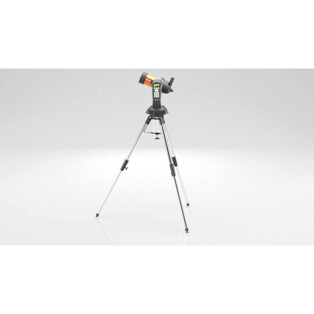 Celestron NexStar 4SE Telescope 3D Model – Low Poly PBR Asset, FBX, OBJ - View 13