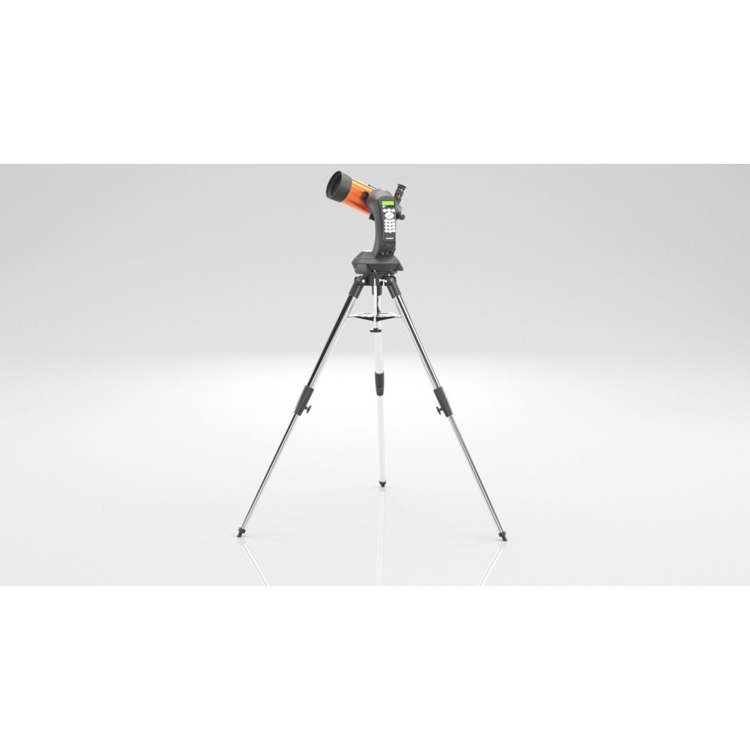 Celestron NexStar 4SE Telescope 3D Model – Low Poly PBR Asset, FBX, OBJ - View 14