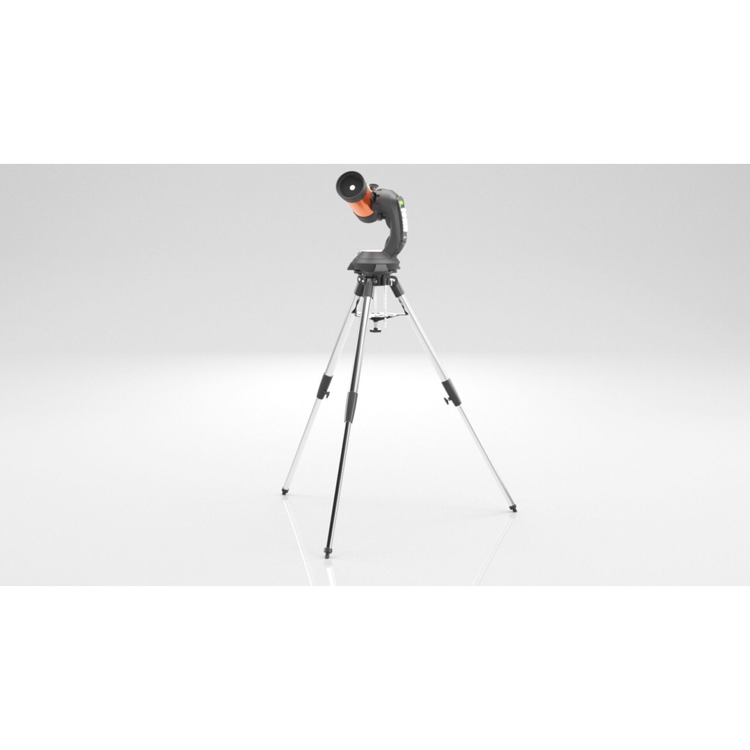 Celestron NexStar 4SE Telescope 3D Model – Low Poly PBR Asset, FBX, OBJ - View 16