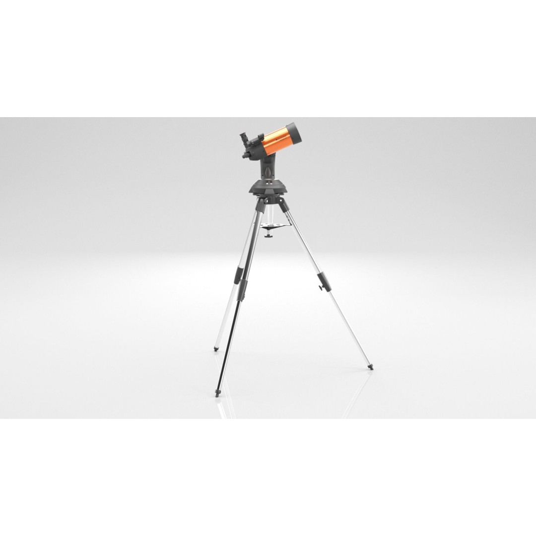 Celestron NexStar 4SE Telescope 3D Model – Low Poly PBR Asset, FBX, OBJ - View 8
