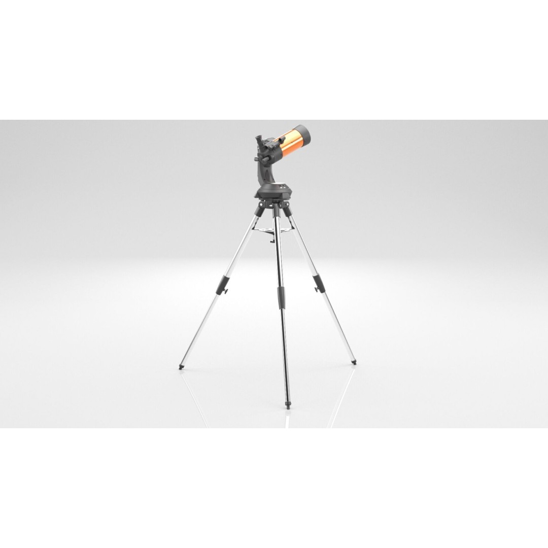 Celestron NexStar 4SE Telescope 3D Model – Low Poly PBR Asset, FBX, OBJ - View 9
