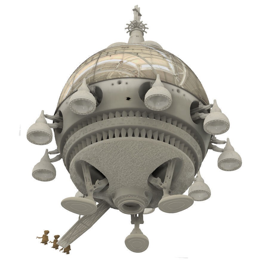 E.T. Starship 3D Model – Detailed Design for 3D Printing, FDM & Resin - View 12
