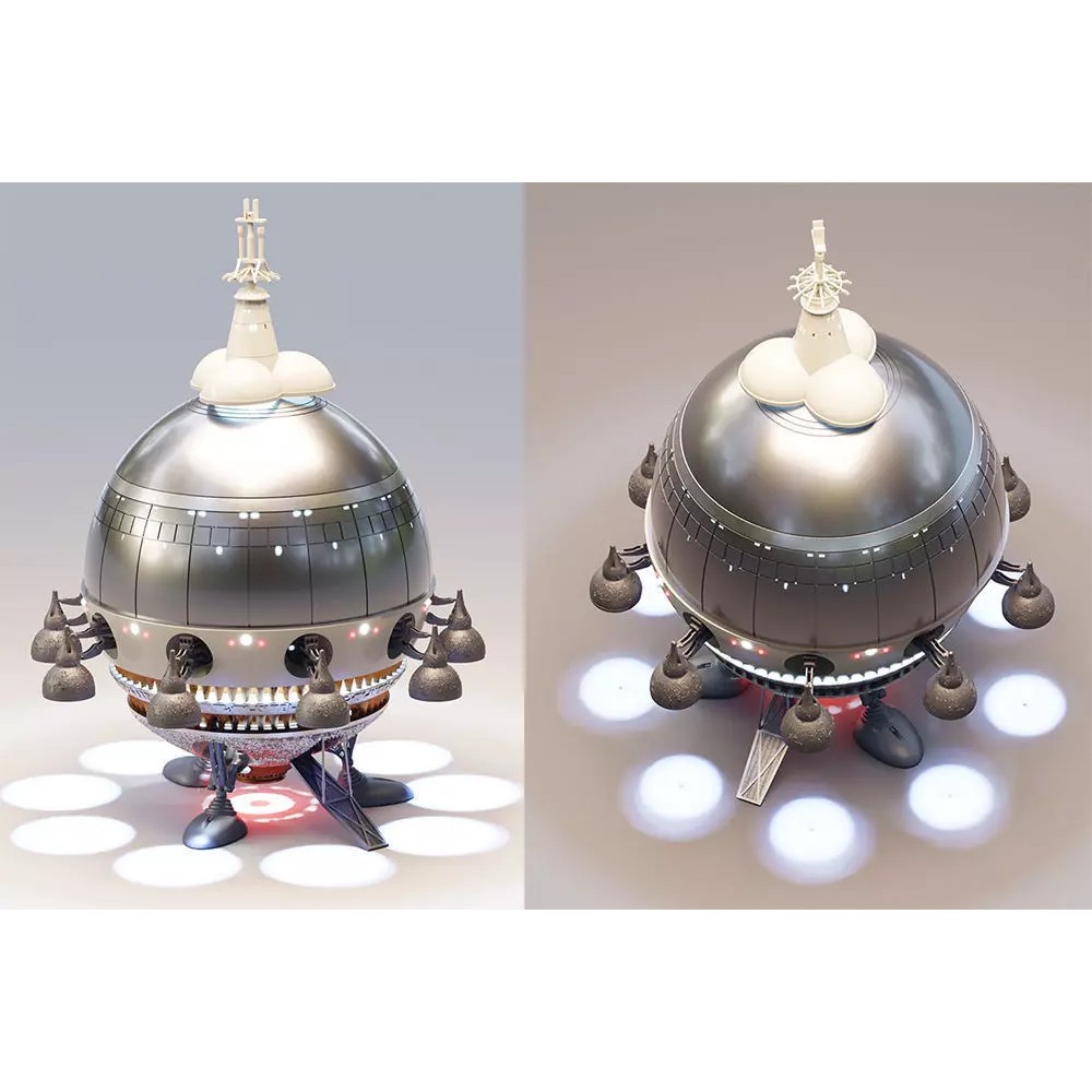 E.T. Starship 3D Model – Detailed Design for 3D Printing, FDM & Resin - View 2