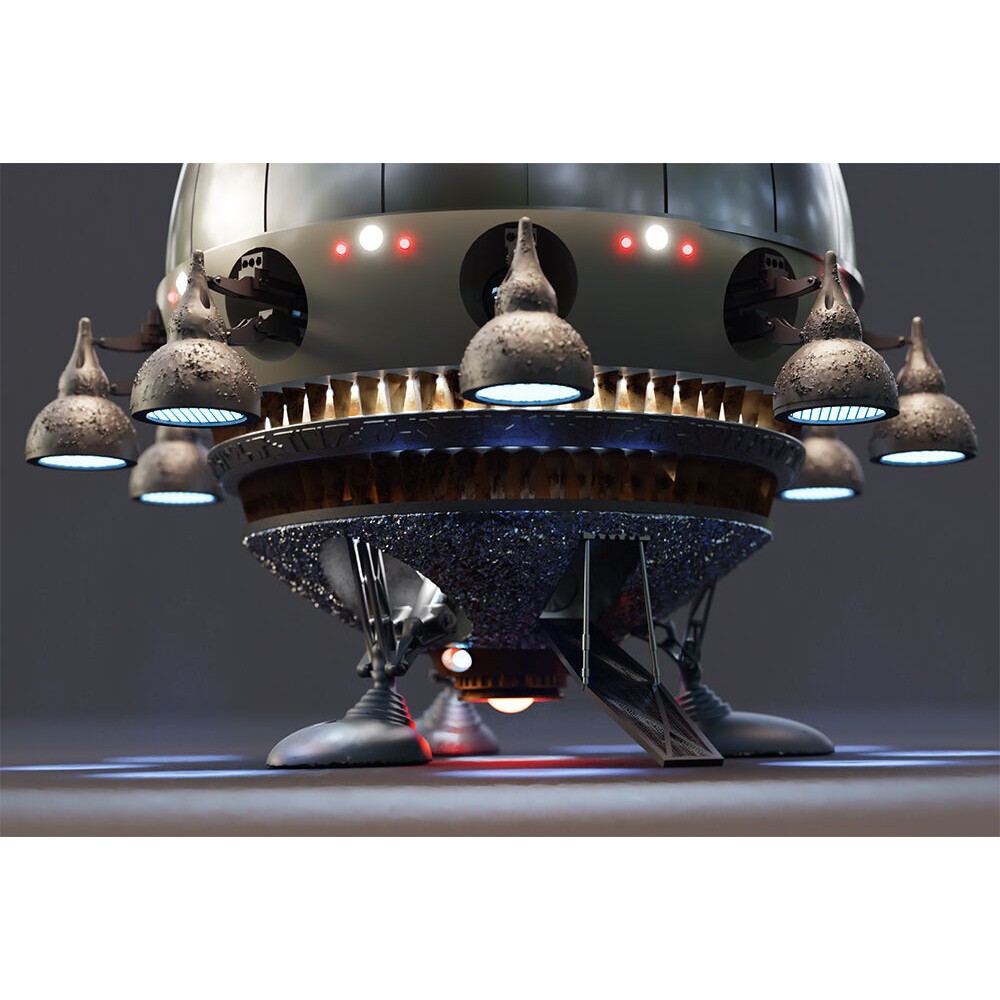 E.T. Starship 3D Model – Detailed Design for 3D Printing, FDM & Resin - View 21