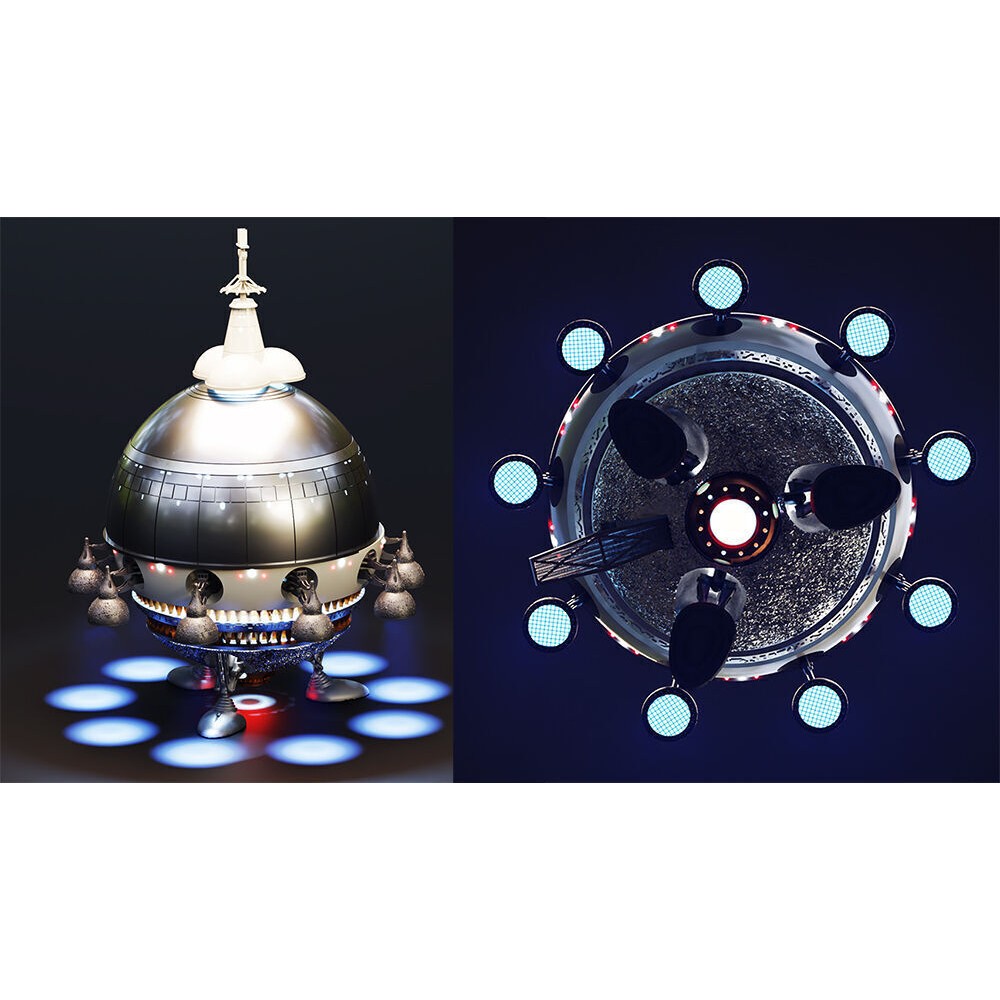 E.T. Starship 3D Model – Detailed Design for 3D Printing, FDM & Resin - View 4