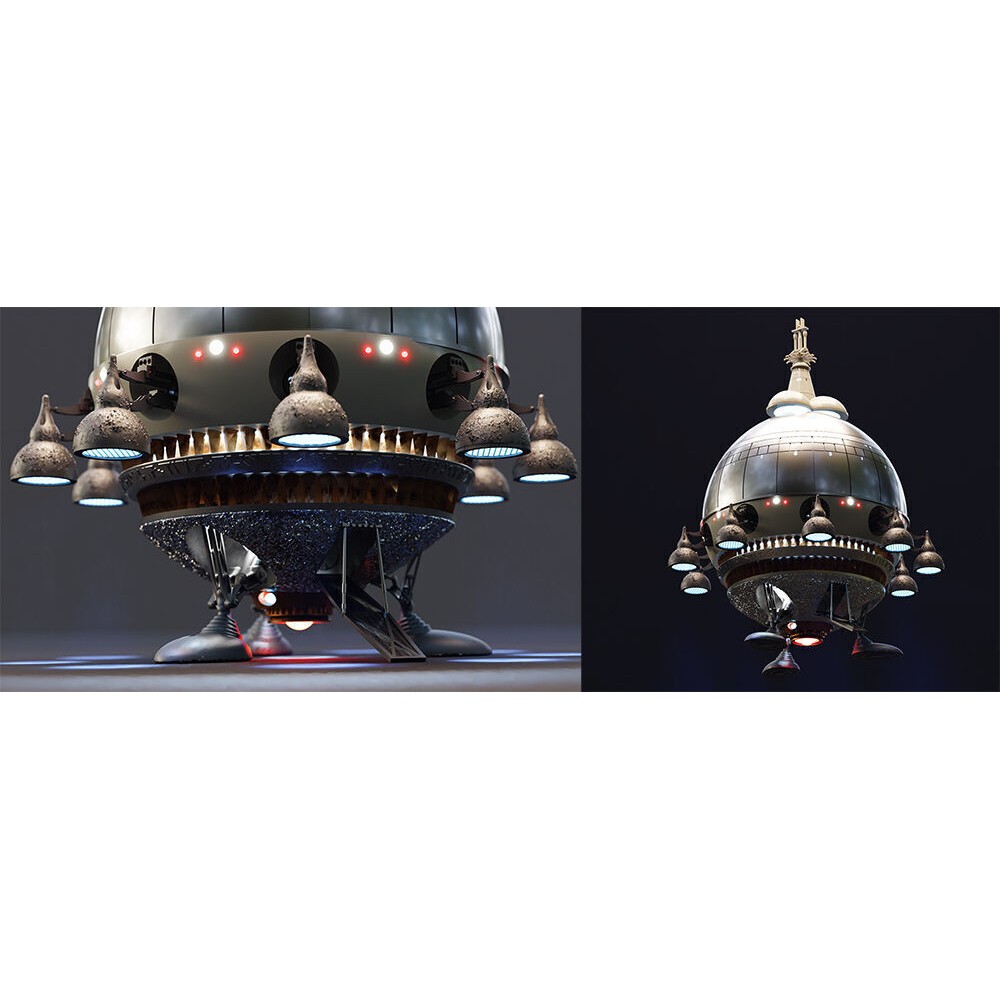 E.T. Starship 3D Model – Detailed Design for 3D Printing, FDM & Resin - View 5