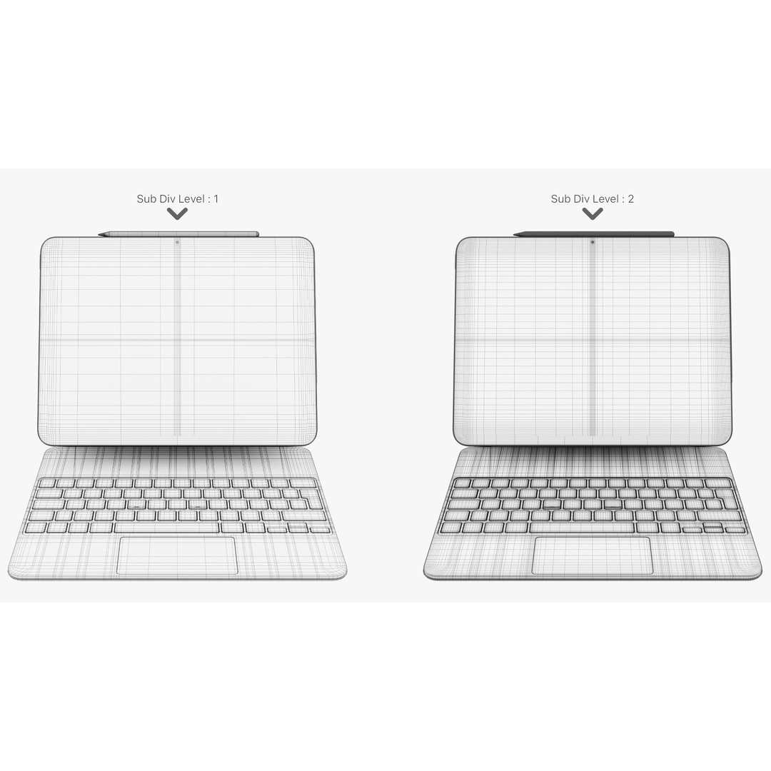 Apple iPad Air 13 Inch 3D Model – PBR Textures, FBX, OBJ Formats