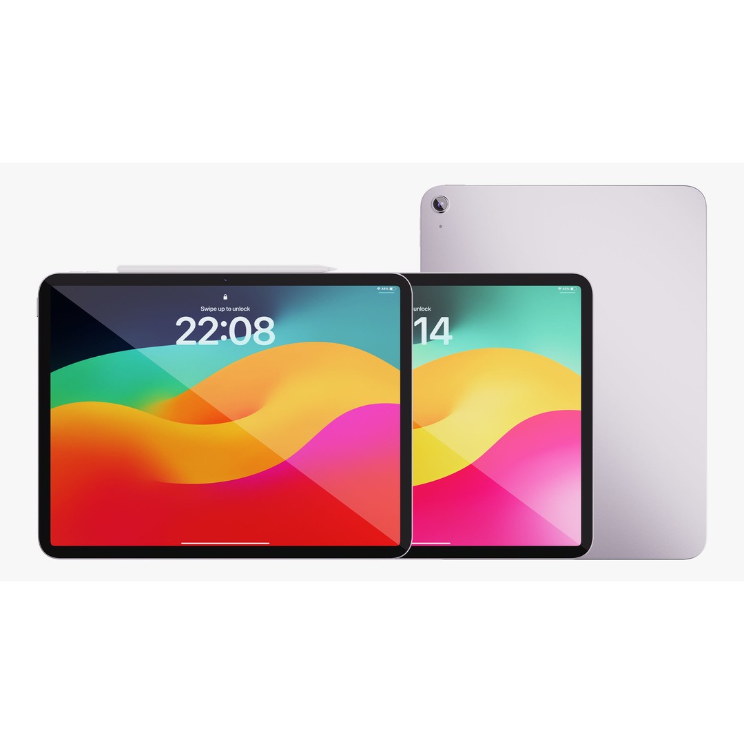 Apple iPad Air 13 Inch 3D Model – PBR Textures, FBX, OBJ Formats - View 22