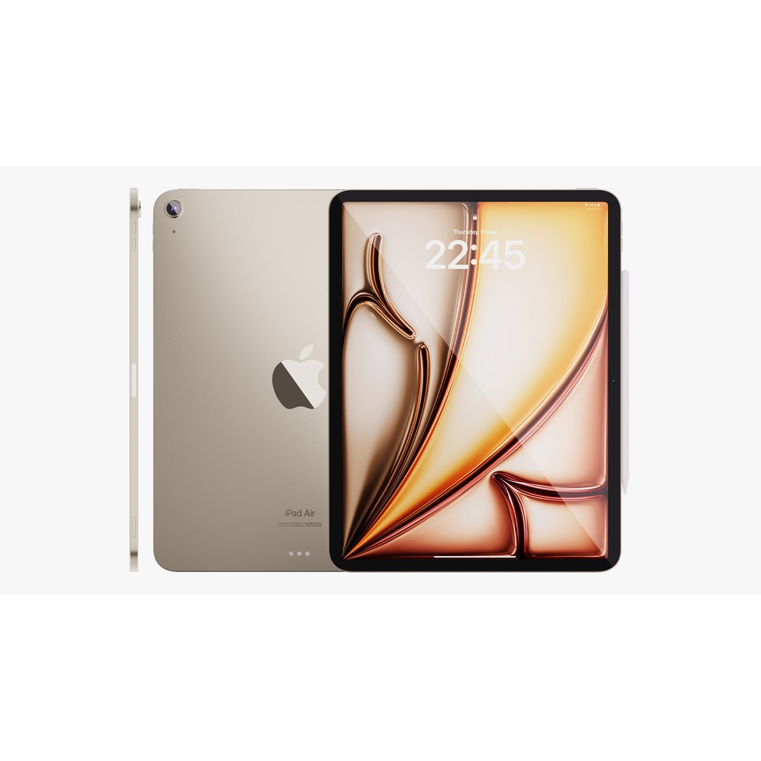 Apple iPad Air 13 Inch 3D Model – PBR Textures, FBX, OBJ Formats - View 6