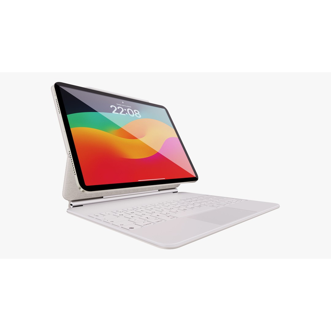 Apple iPad Air 13 Inch 3D Model – PBR Textures, FBX, OBJ Formats - View 68