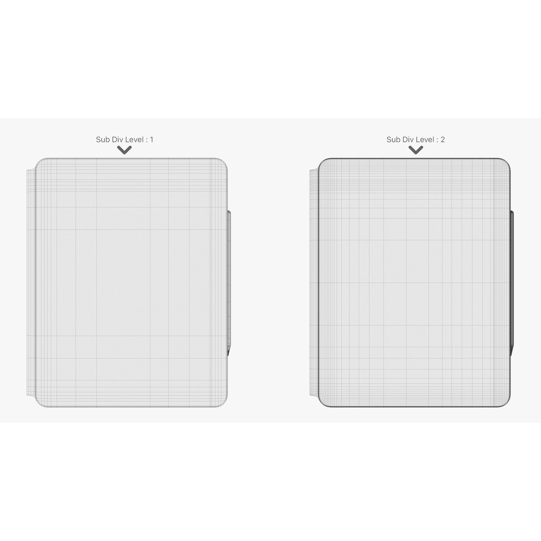 Apple iPad Air 13 Inch 3D Model – PBR Textures, FBX, OBJ Formats - View 84