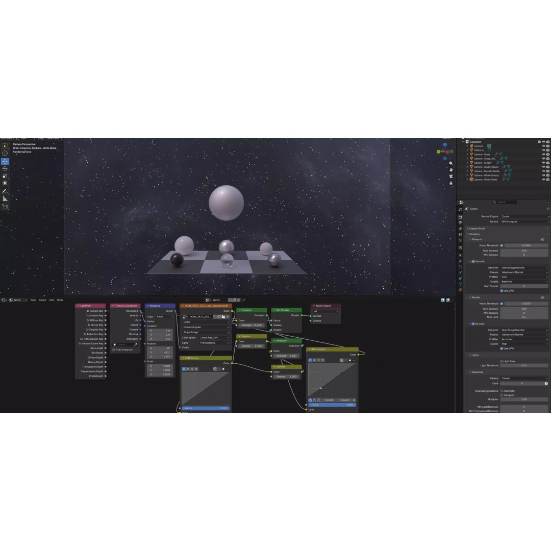 360° Space Background HDRI 3D Model – 16k Equirectangular Environment Map - View 27
