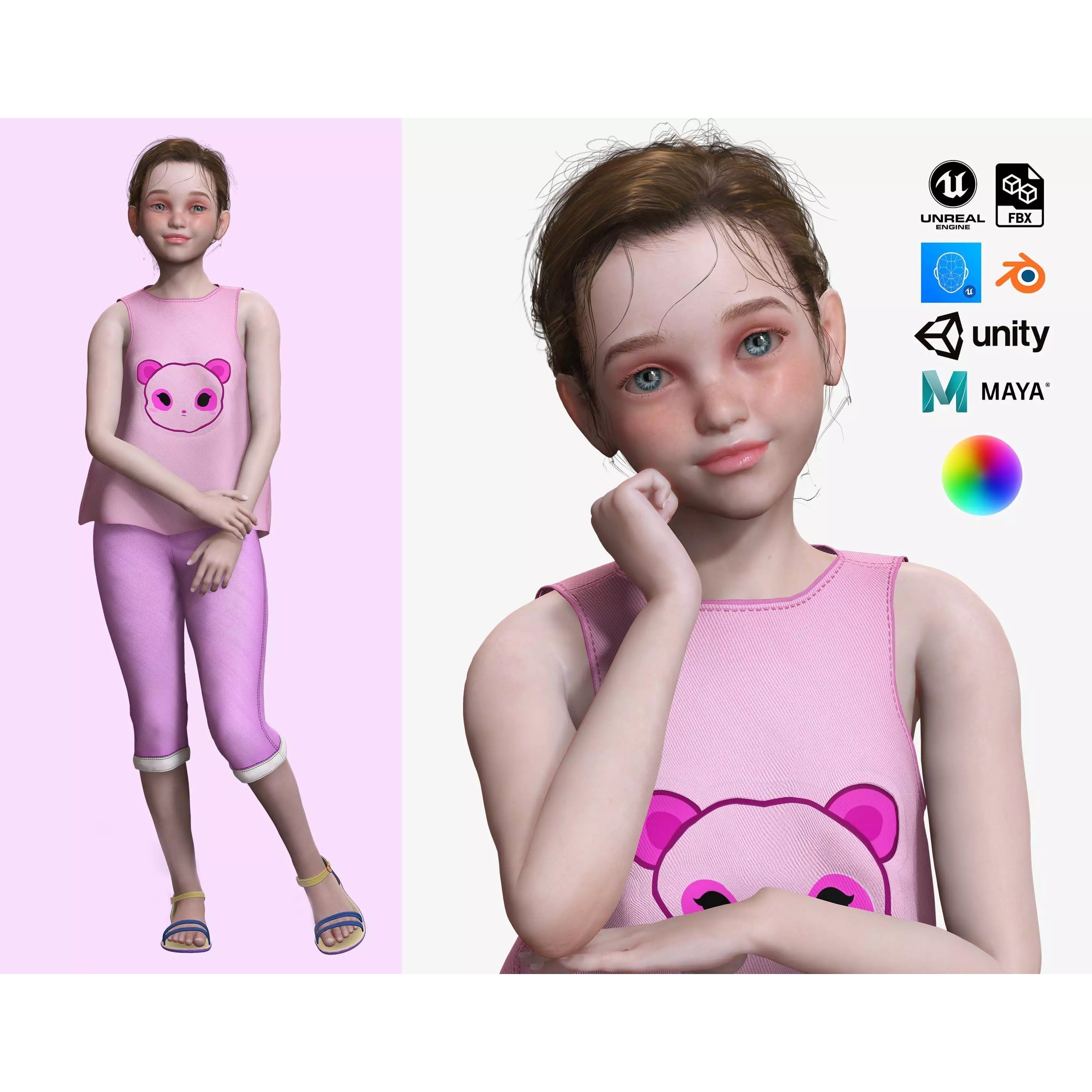 Staicy - Low-Poly Game-Ready 3D Model - View 2