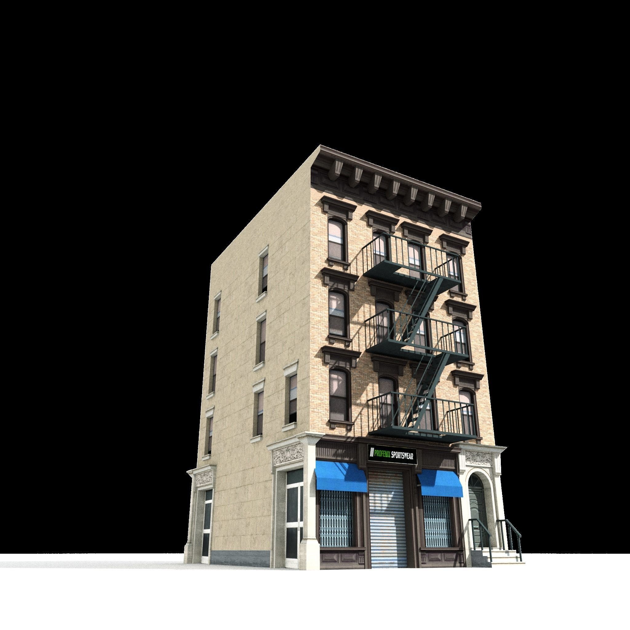 New York City Buildings Collection - Low-Poly Game-Ready 3D Model - View 14