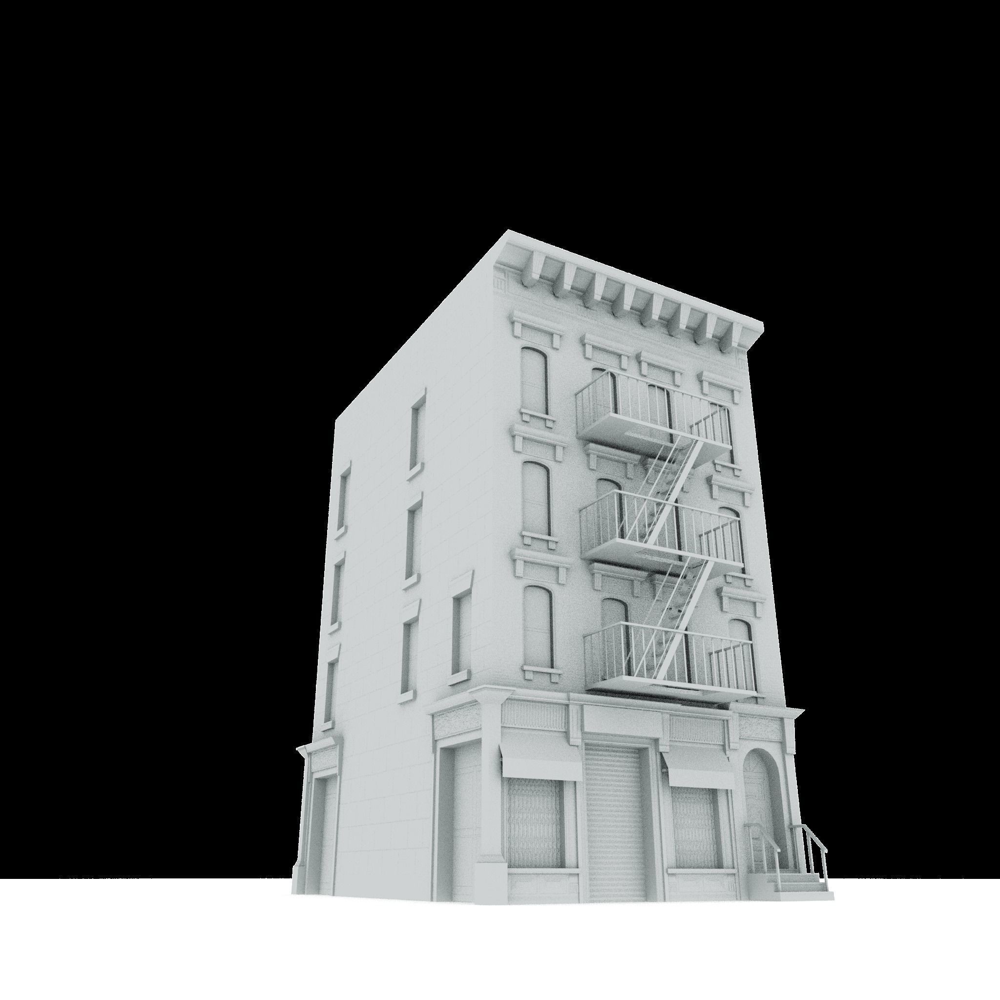 New York City Buildings Collection - Low-Poly Game-Ready 3D Model - View 15