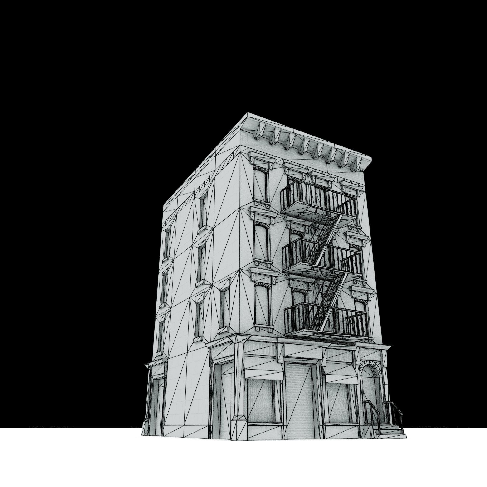 New York City Buildings Collection - Low-Poly Game-Ready 3D Model - View 16