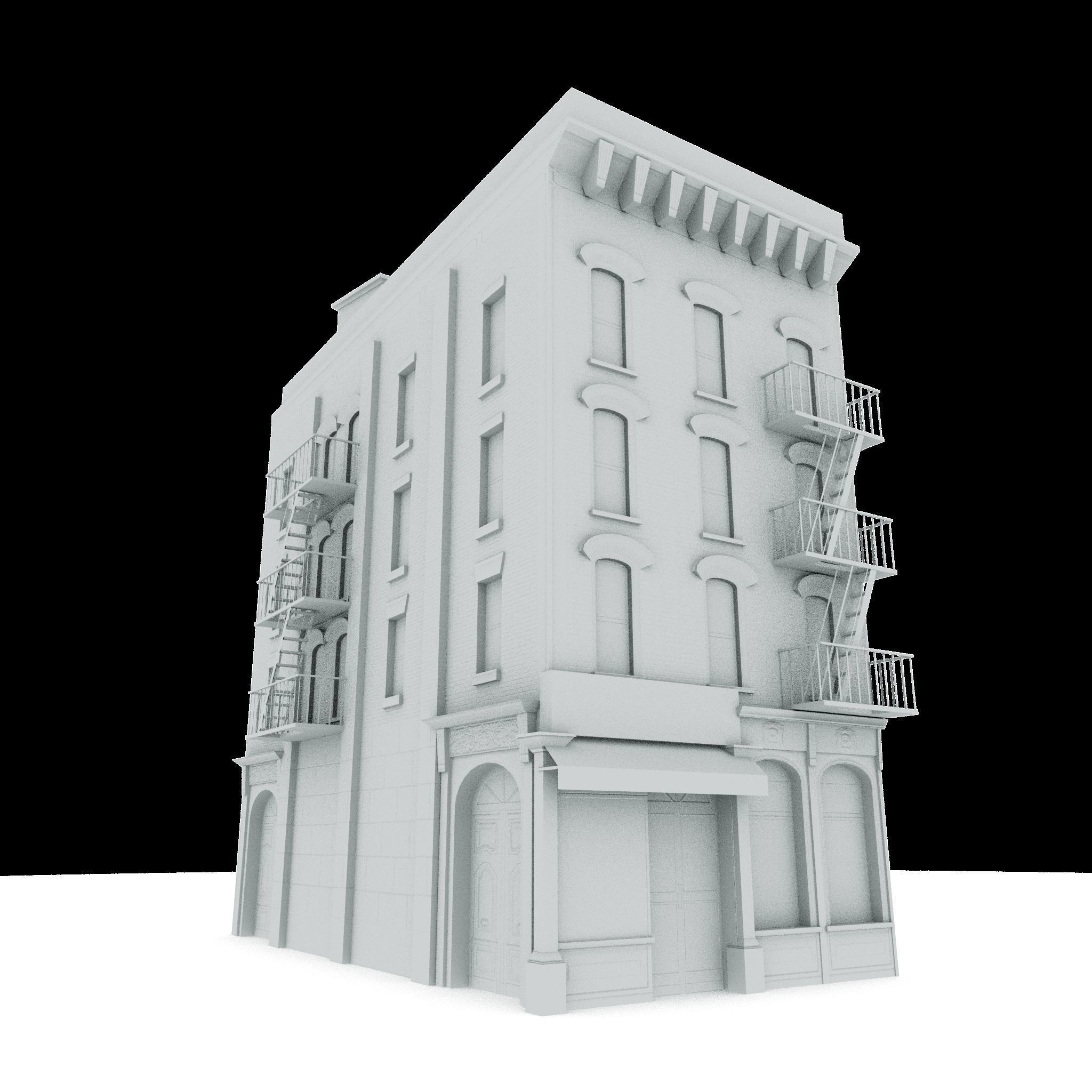 New York City Buildings Collection - Low-Poly Game-Ready 3D Model - View 18