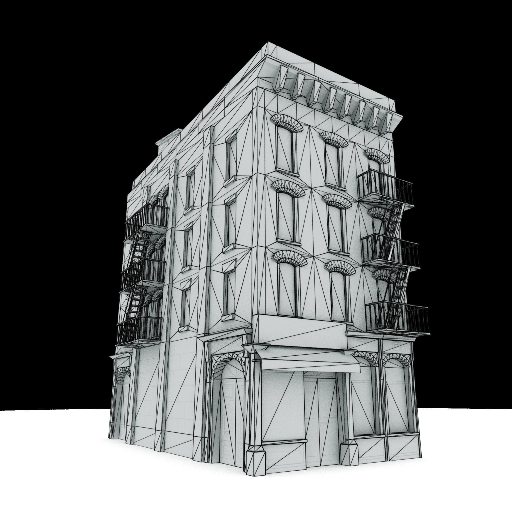 New York City Buildings Collection - Low-Poly Game-Ready 3D Model - View 19