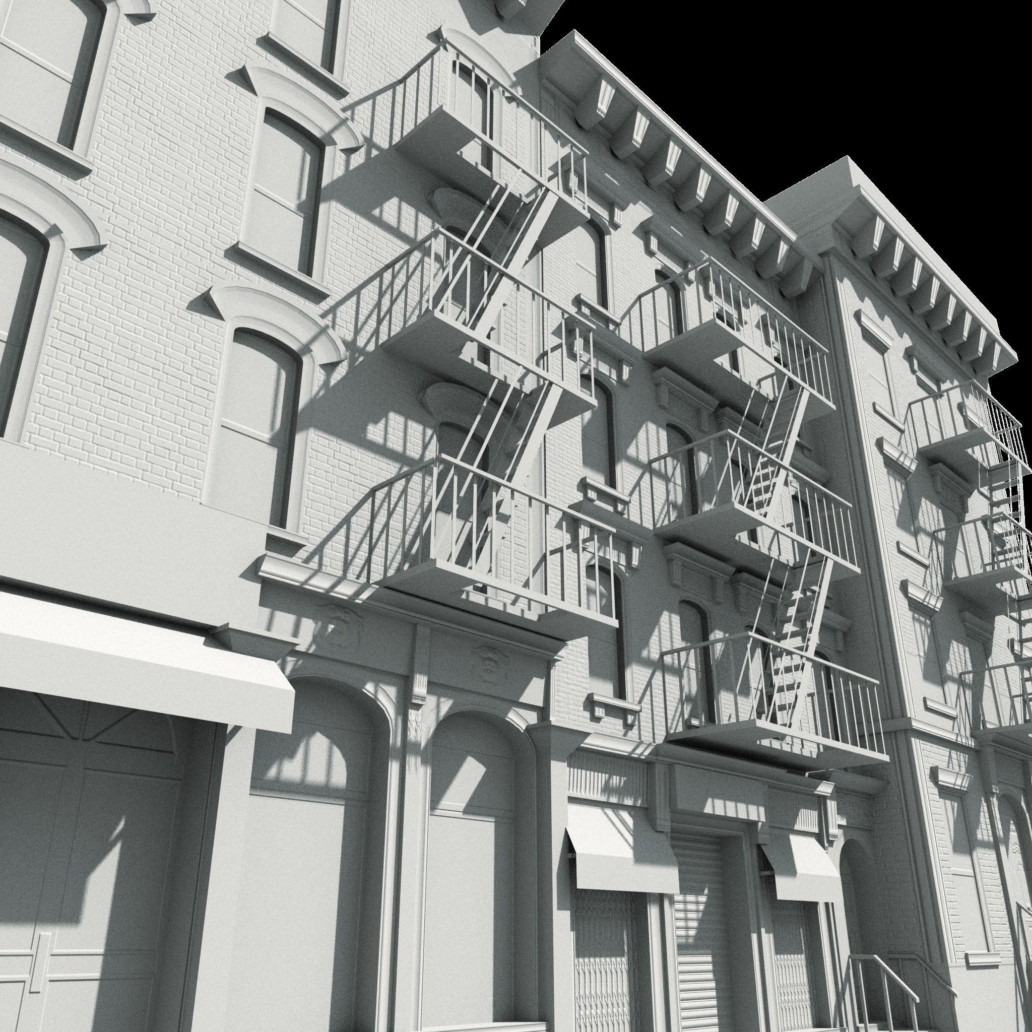 New York City Buildings Collection - Low-Poly Game-Ready 3D Model - View 24