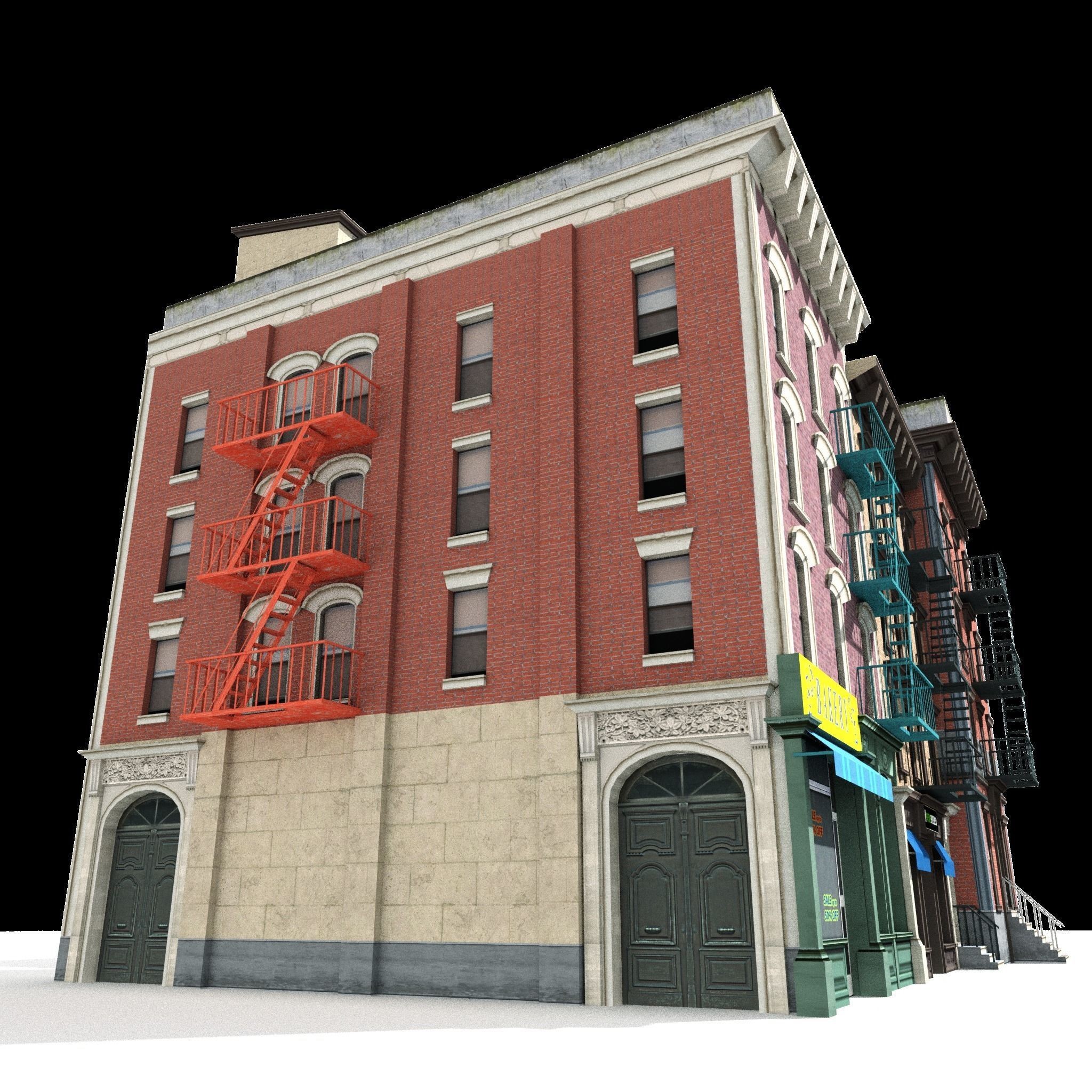 New York City Buildings Collection - Low-Poly Game-Ready 3D Model - View 26