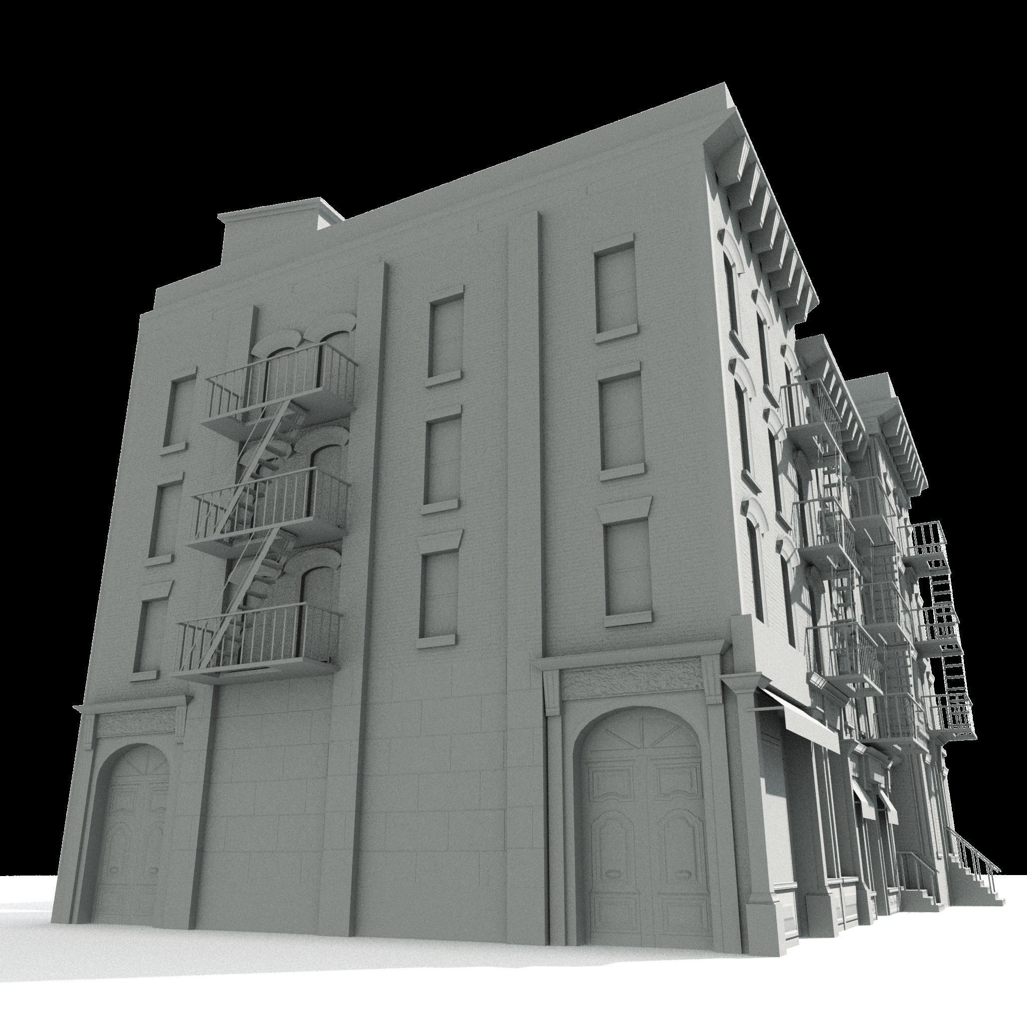 New York City Buildings Collection - Low-Poly Game-Ready 3D Model - View 27