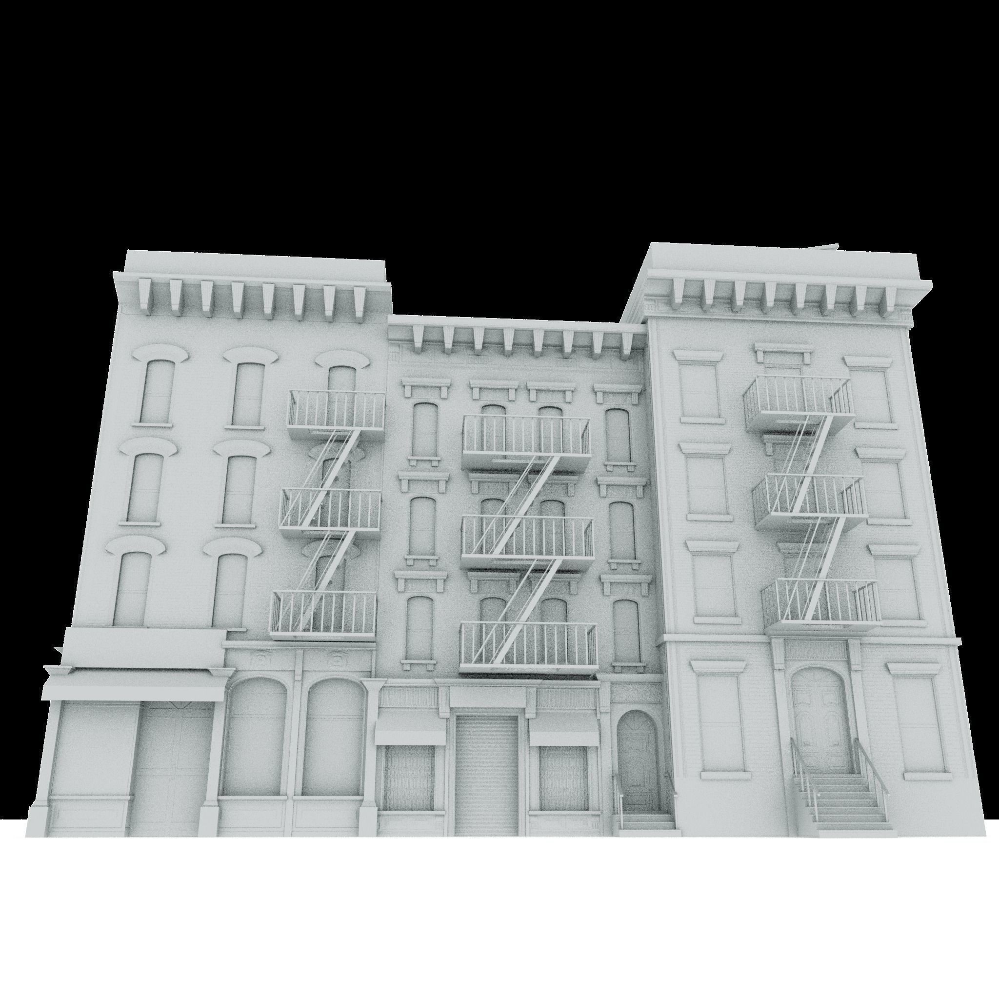New York City Buildings Collection - Low-Poly Game-Ready 3D Model - View 9