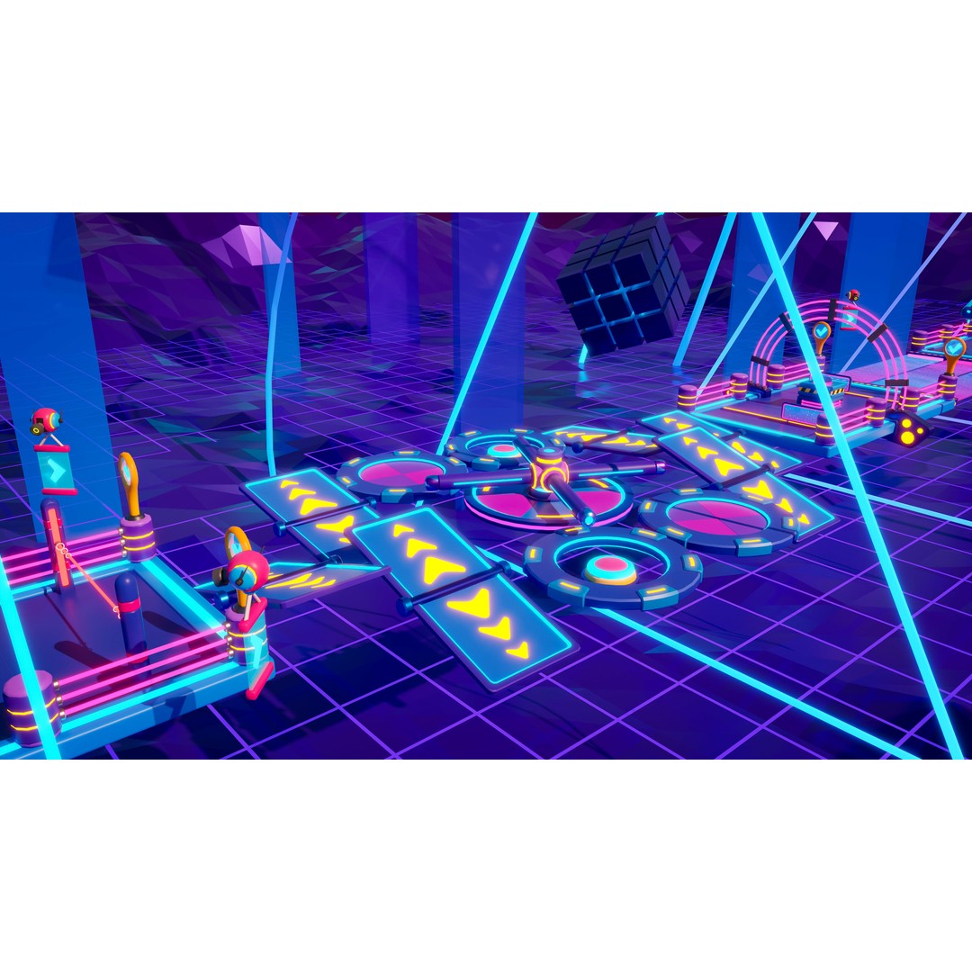 Platformer 10 Neon 3D Model – Low Poly Sci-Fi Game Asset, FBX - View 11