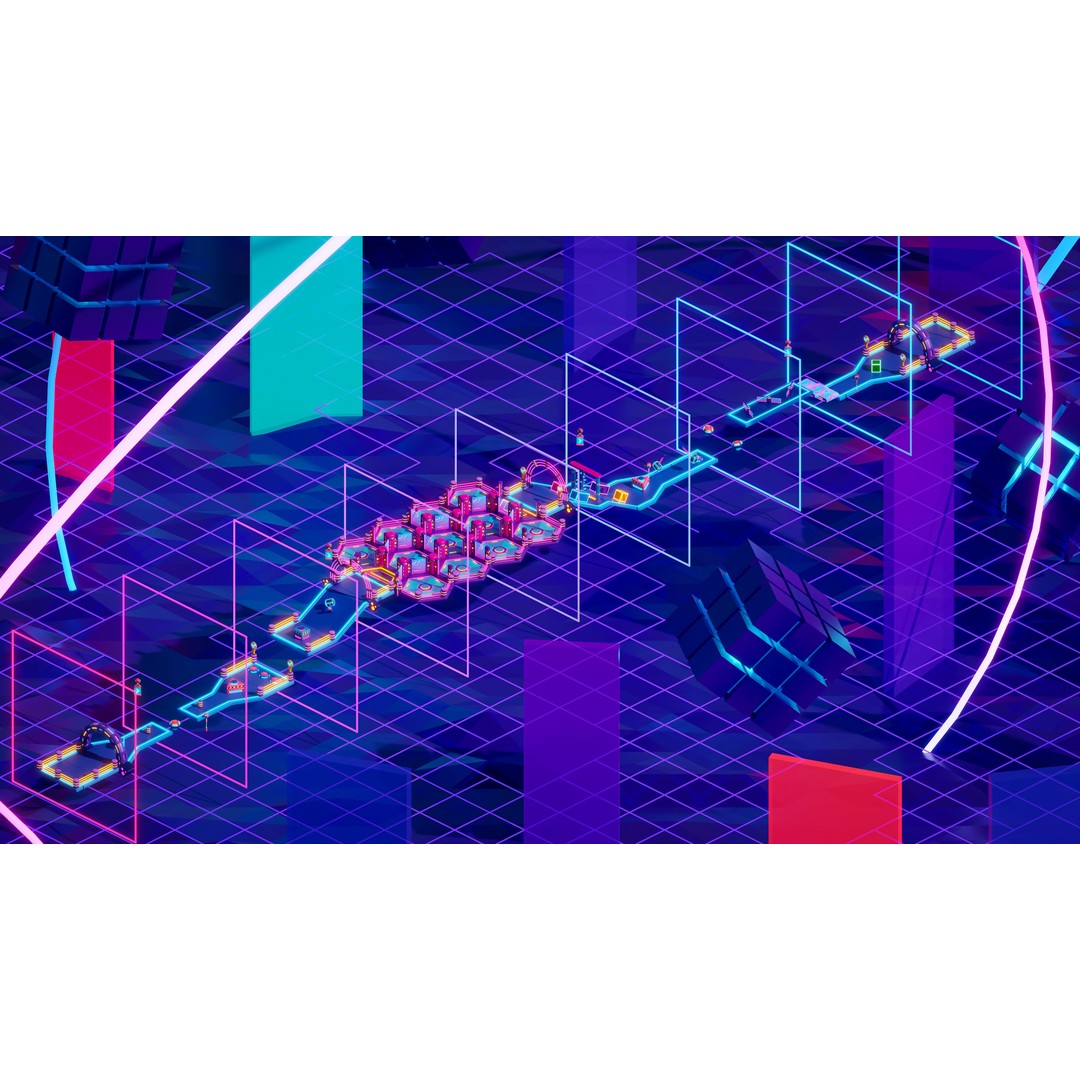 Platformer 10 Neon 3D Model – Low Poly Sci-Fi Game Asset, FBX - View 15