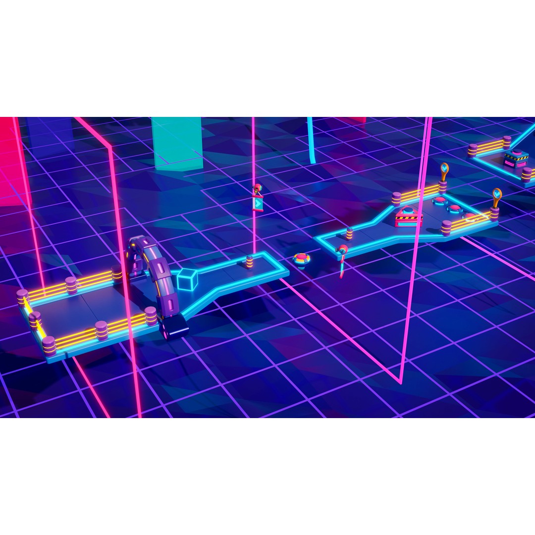 Platformer 10 Neon 3D Model – Low Poly Sci-Fi Game Asset, FBX - View 16