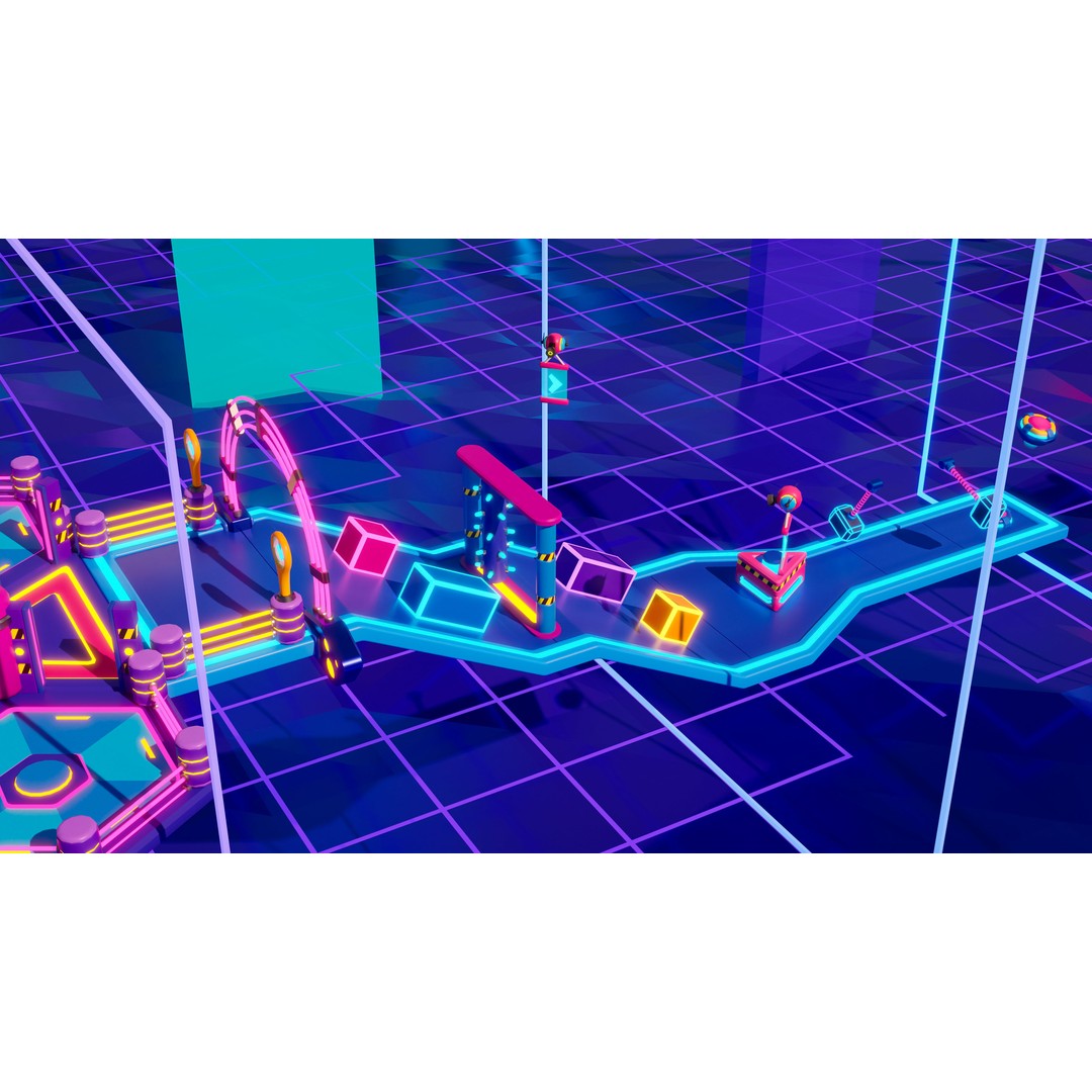 Platformer 10 Neon 3D Model – Low Poly Sci-Fi Game Asset, FBX - View 18