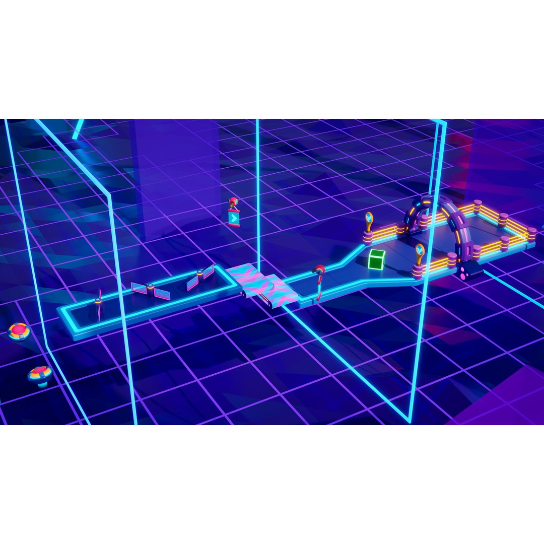 Platformer 10 Neon 3D Model – Low Poly Sci-Fi Game Asset, FBX - View 19