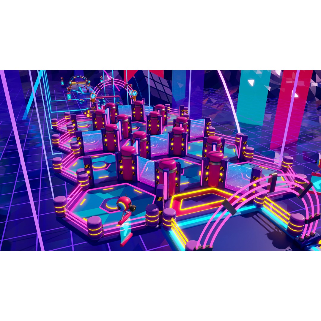 Platformer 10 Neon 3D Model – Low Poly Sci-Fi Game Asset, FBX - View 22