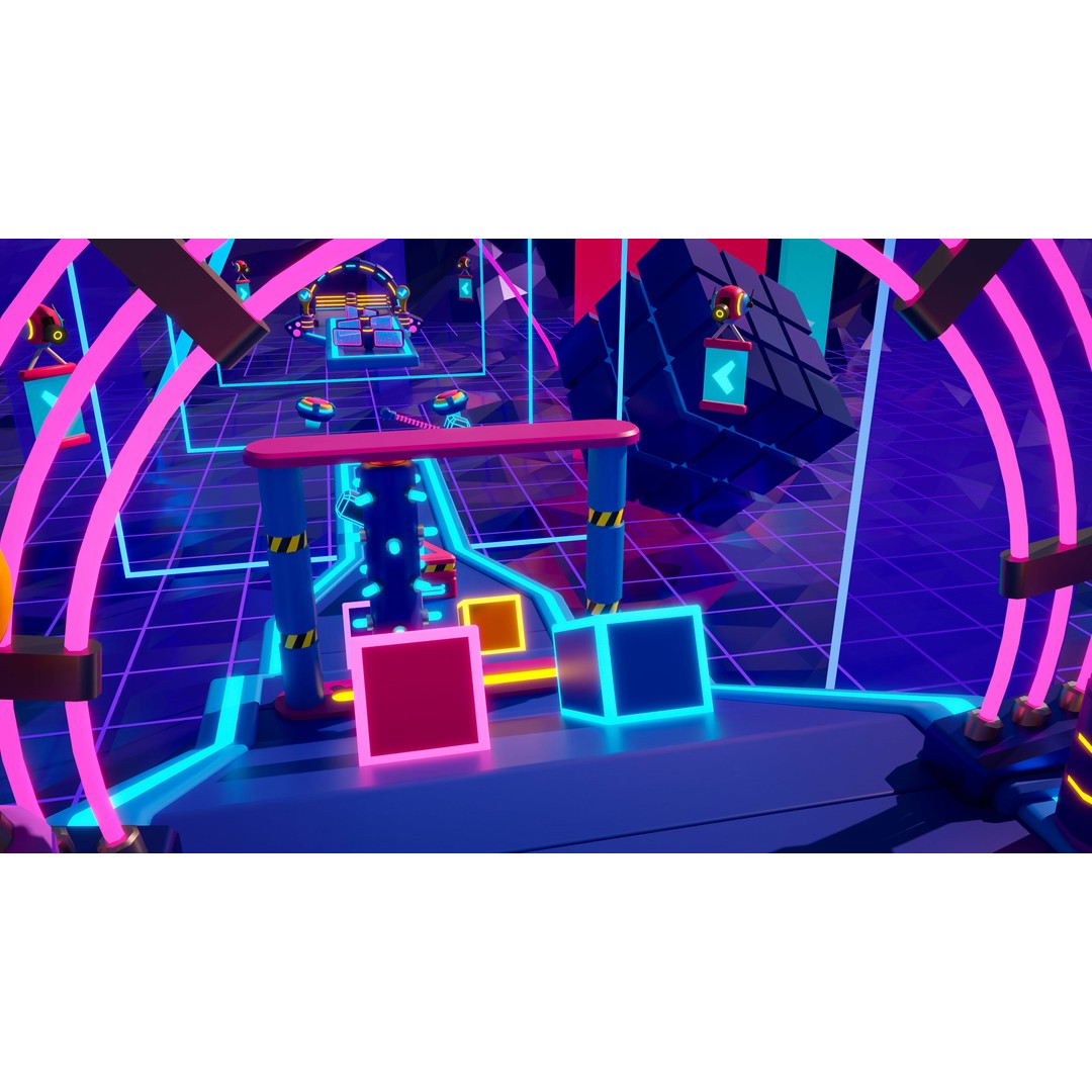 Platformer 10 Neon 3D Model – Low Poly Sci-Fi Game Asset, FBX - View 24