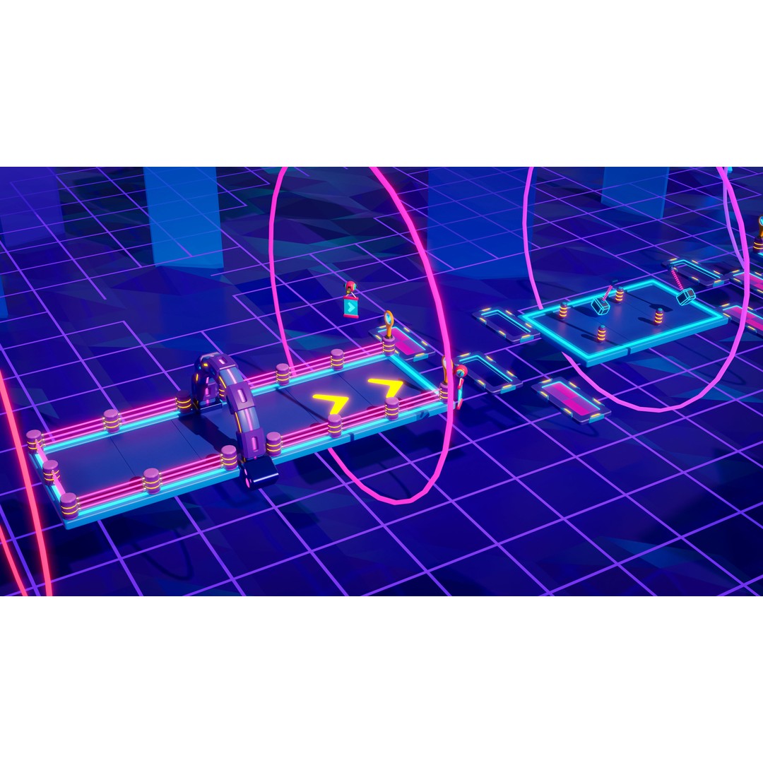 Platformer 10 Neon 3D Model – Low Poly Sci-Fi Game Asset, FBX - View 26
