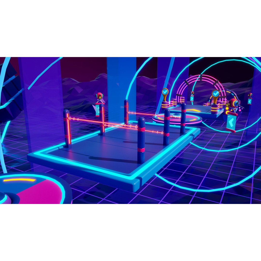 Platformer 10 Neon 3D Model – Low Poly Sci-Fi Game Asset, FBX - View 32