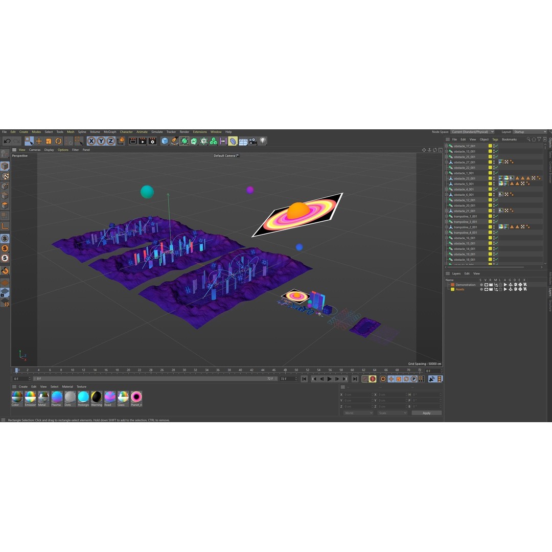 Platformer 10 Neon 3D Model – Low Poly Sci-Fi Game Asset, FBX - View 41