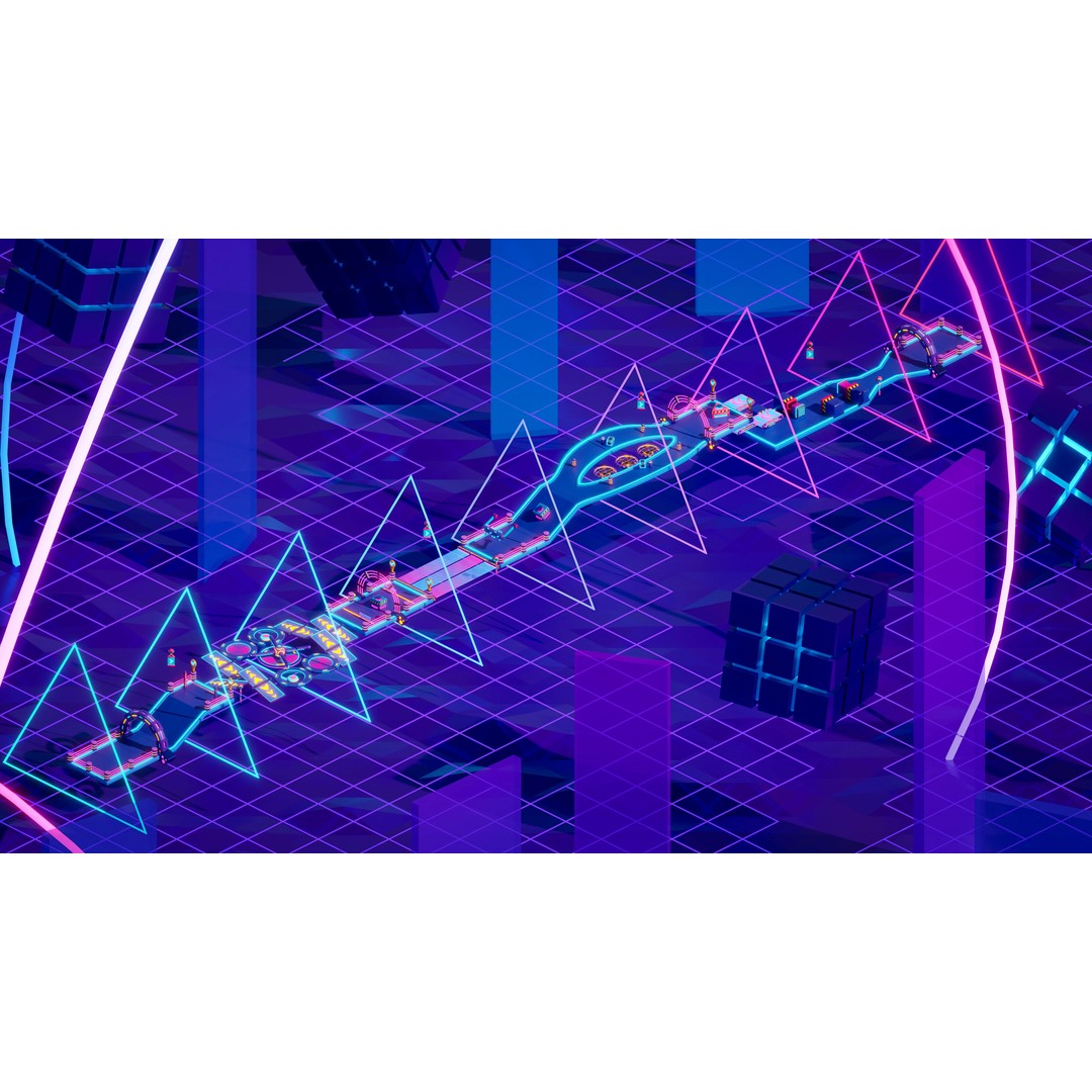 Platformer 10 Neon 3D Model – Low Poly Sci-Fi Game Asset, FBX - View 7