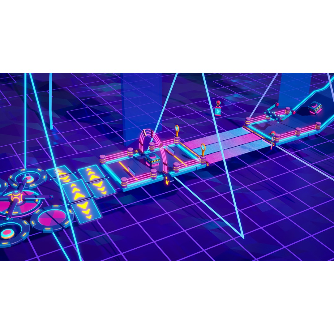 Platformer 10 Neon 3D Model – Low Poly Sci-Fi Game Asset, FBX - View 9