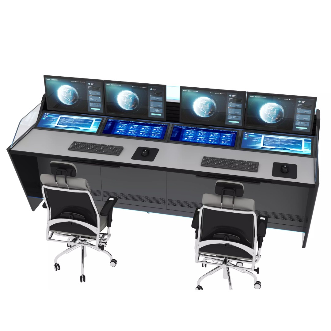 Control Room Desk 3D Model – Low Poly Interior Furniture, FBX, OBJ - View 8