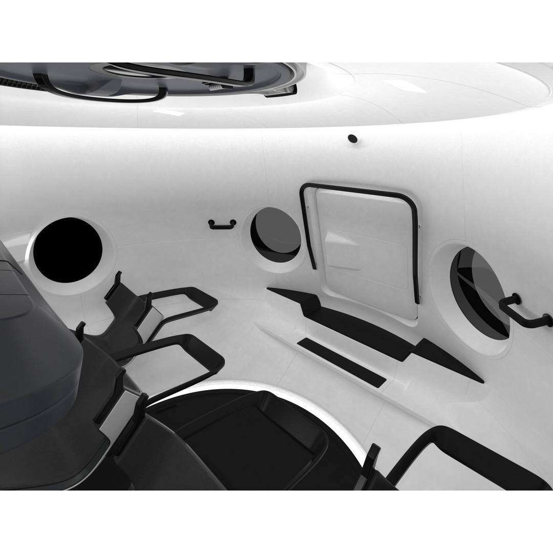 SpaceX Crew Dragon 3D Model – High-Quality Nurbs Geometry, Rhino - View 7