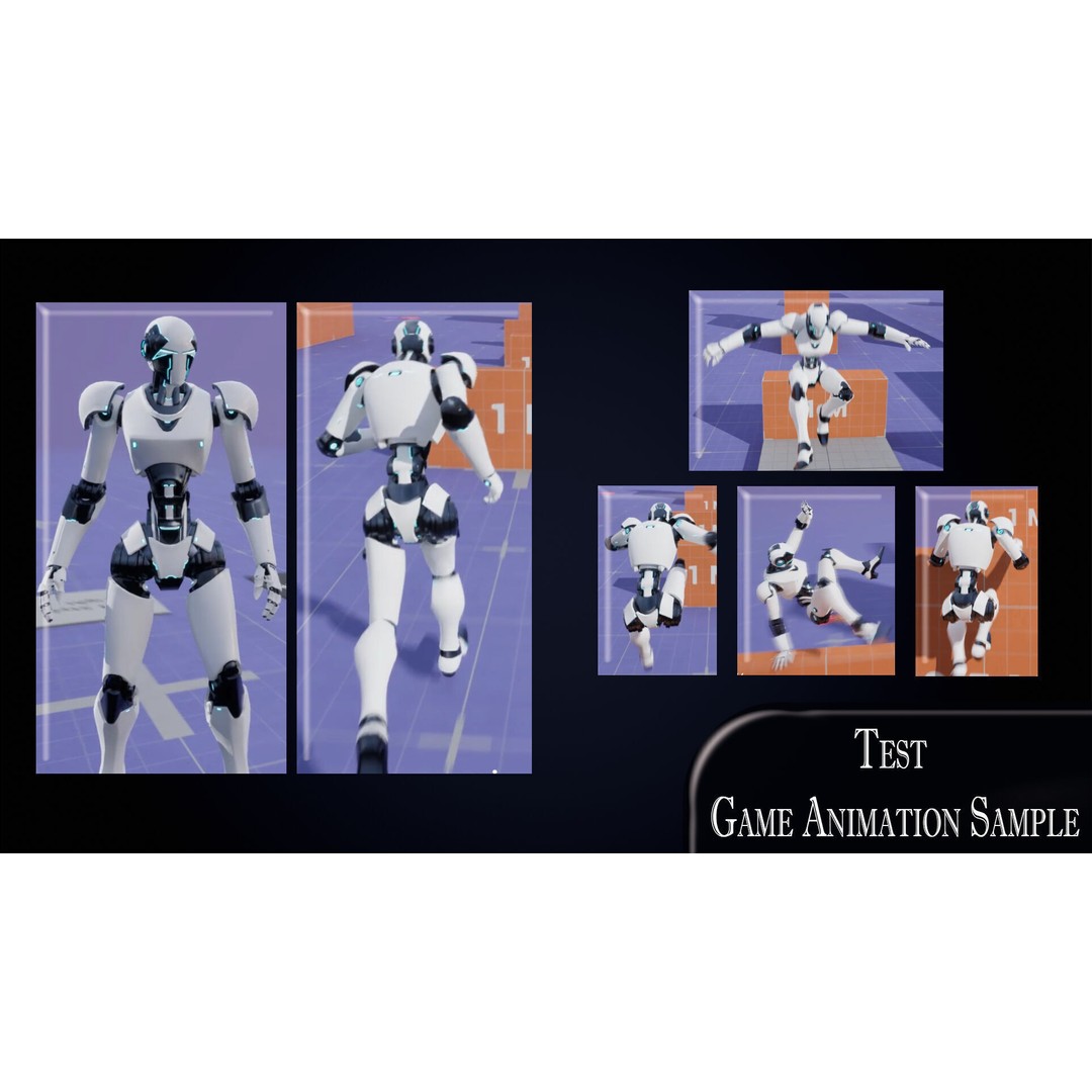 Robot 3D Model – Low Poly Game-Ready Character, FBX, PBR - View 10
