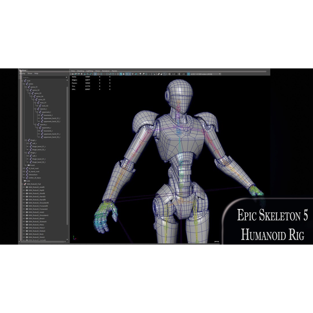 Robot 3D Model – Low Poly Game-Ready Character, FBX, PBR - View 12