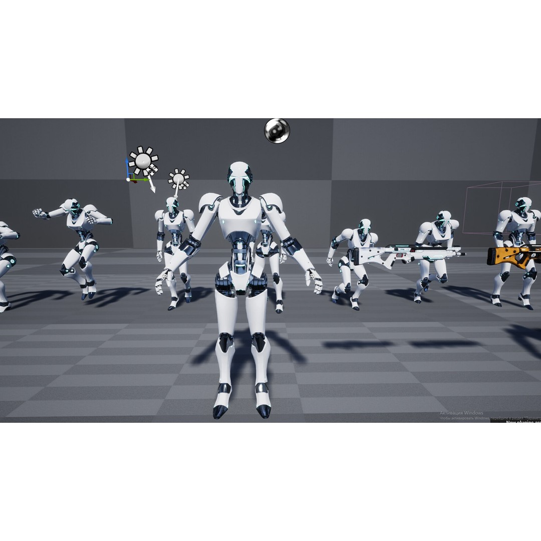 Robot 3D Model – Low Poly Game-Ready Character, FBX, PBR - View 14