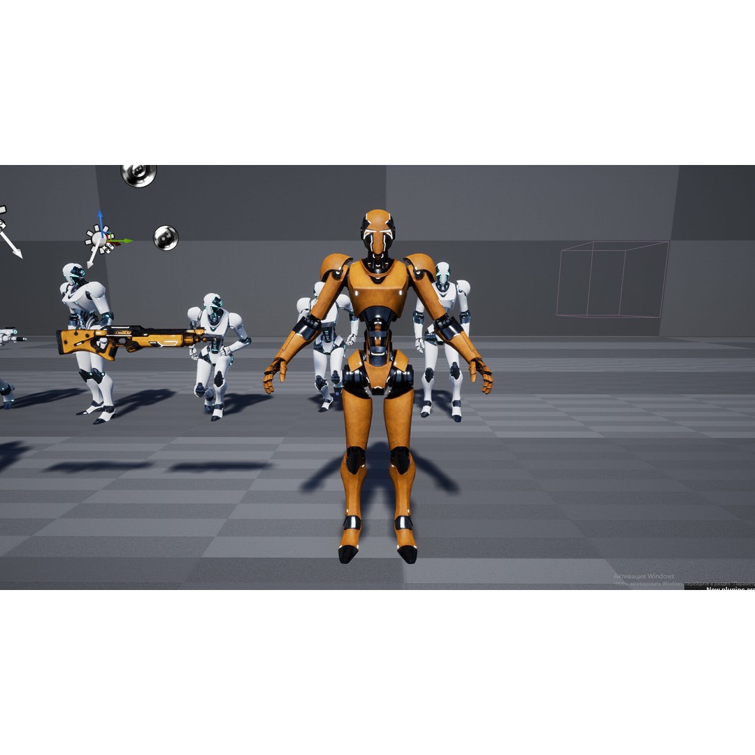 Robot 3D Model – Low Poly Game-Ready Character, FBX, PBR - View 17