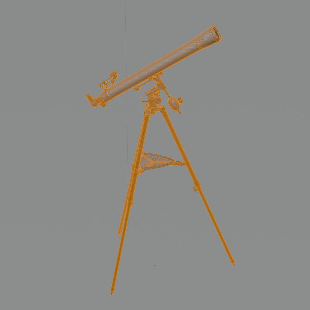 Celestron AstroMaster 70EQ Telescope 3D Model – Low Poly PBR Asset, FBX - View 21