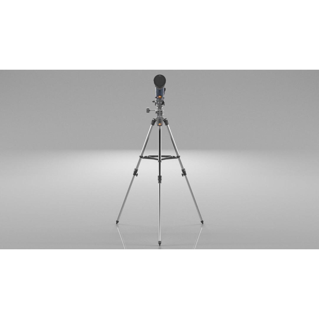 Celestron AstroMaster 70EQ Telescope 3D Model – Low Poly PBR Asset, FBX - View 3