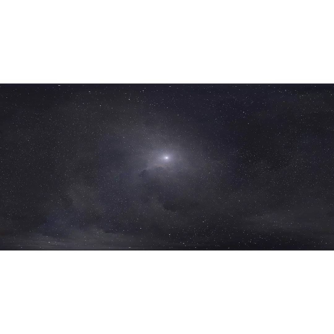 360° Space Background 3D Model – 16k HDRI Panoramic Environment Map - View 3