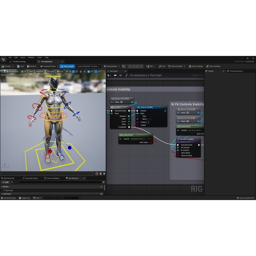 Sci-Fi Female Character 3D Model – Low Poly Rigged PBR for Unreal Engine - View 19
