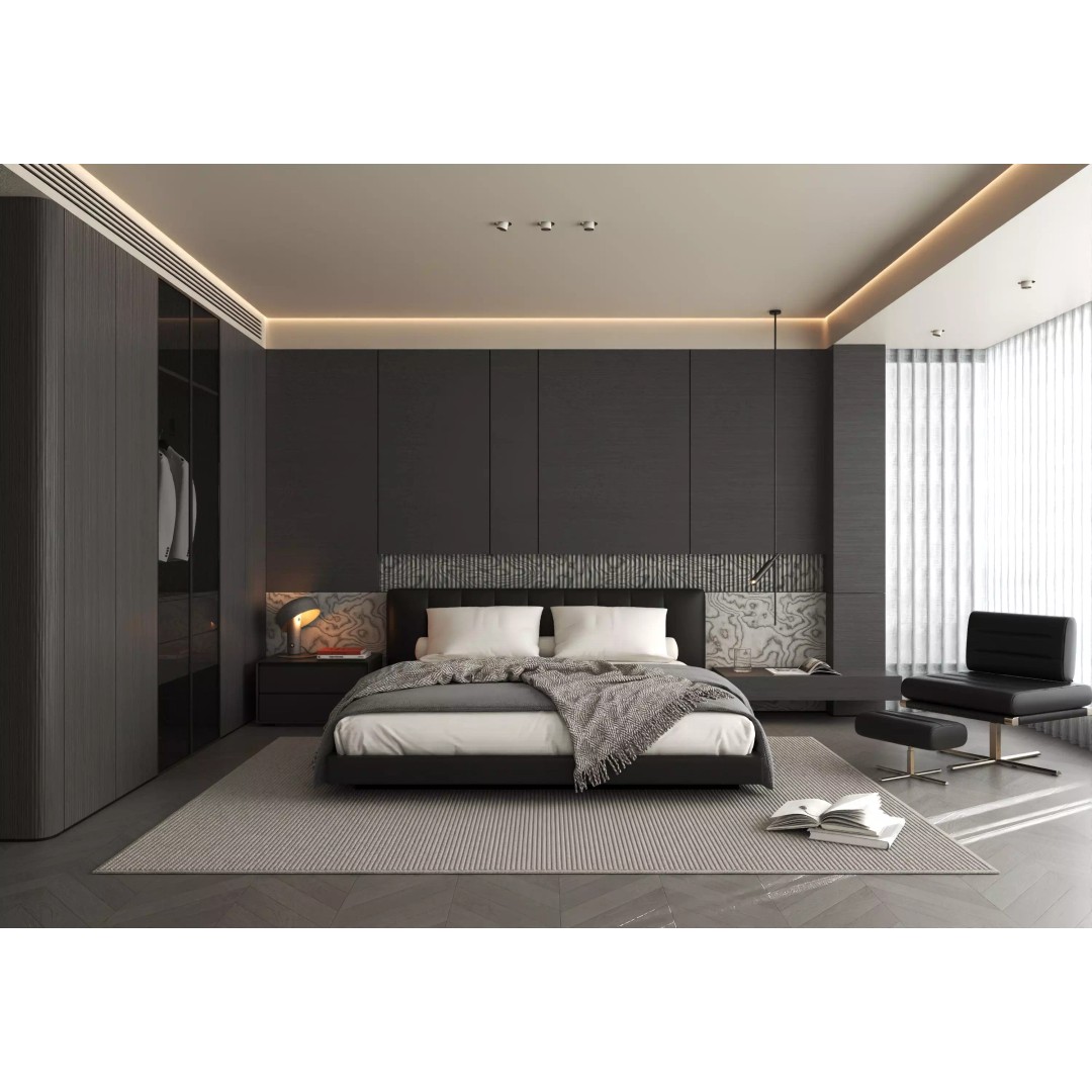 Bedroom Interior 3D Model – Modern Furnishing Design, FBX & OBJ Formats - View 2